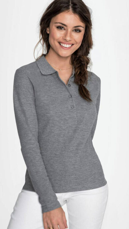 polo camicie personalizzate stampate ricamate logo aziendale idee regalo gadget stamperia BE MARKET shop POLO-DONNA-ML
