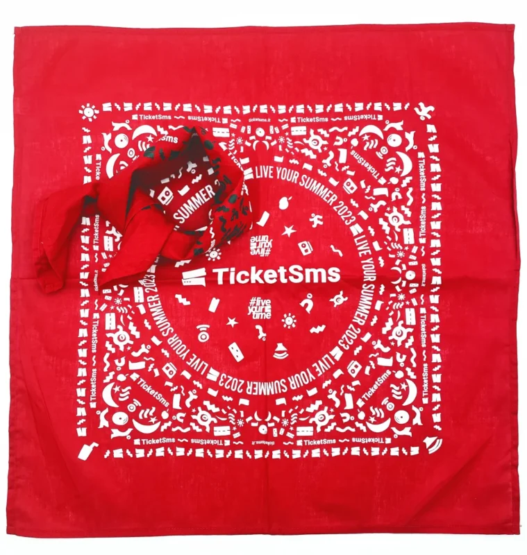 bandana personalizzata ticketsms